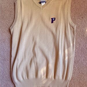Vintage Reebok Beige Sweater Vest